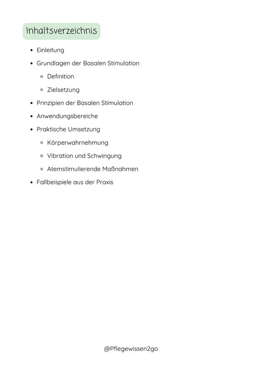 Die Basale Stimulation