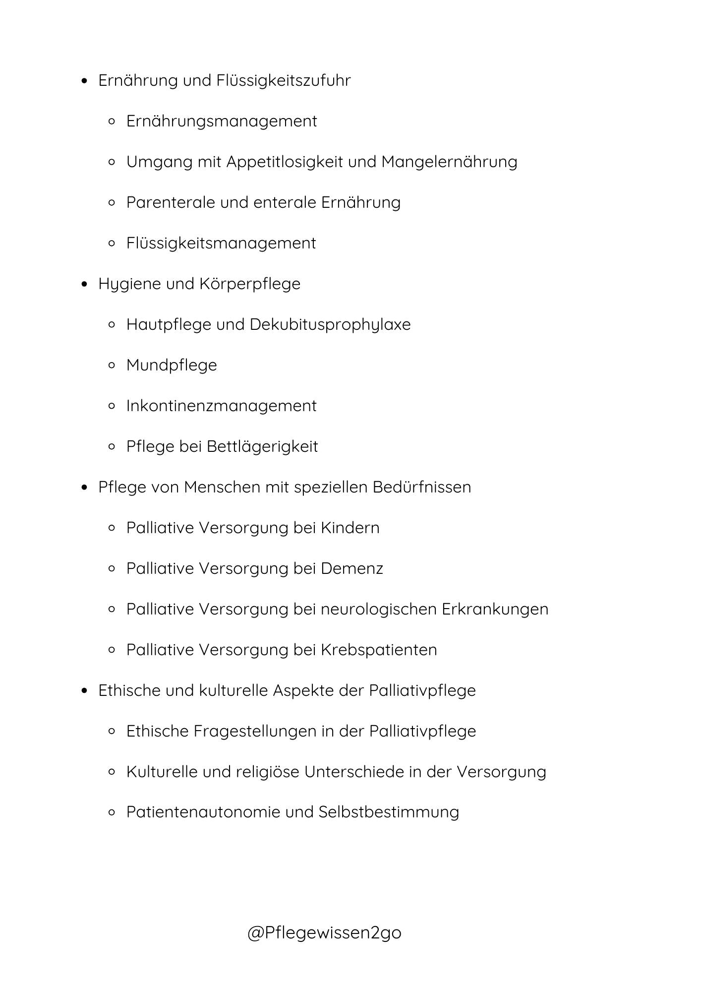 Palliativpflege
