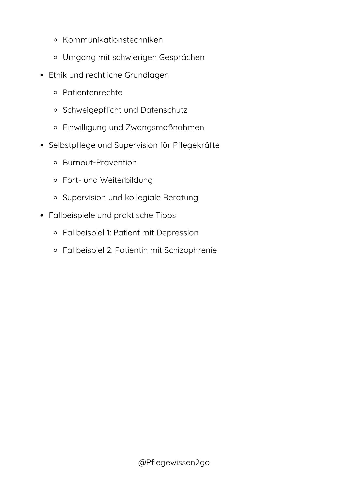 Psychiatrische Pflege