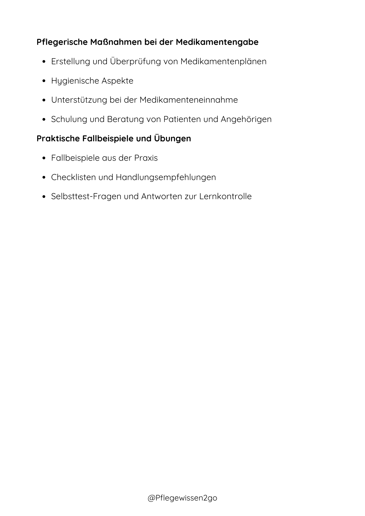 Medikamentenlehre für Pflegeberufe