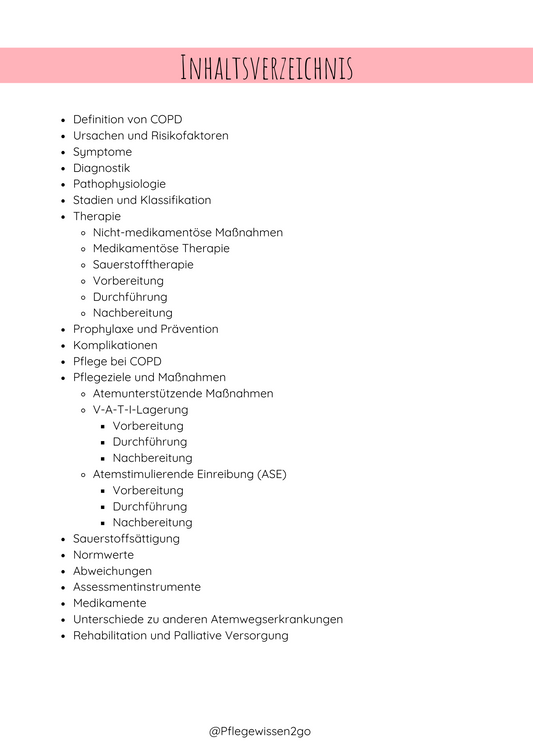 COPD Kompaktwissen für die Pflegeprüfung