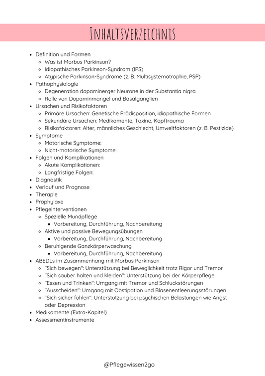 Morbus Parkinson Kompaktwissen für die Pflegeprüfung
