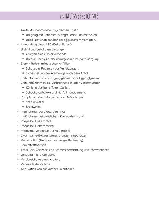 Bundle Akute Pflegesituationen