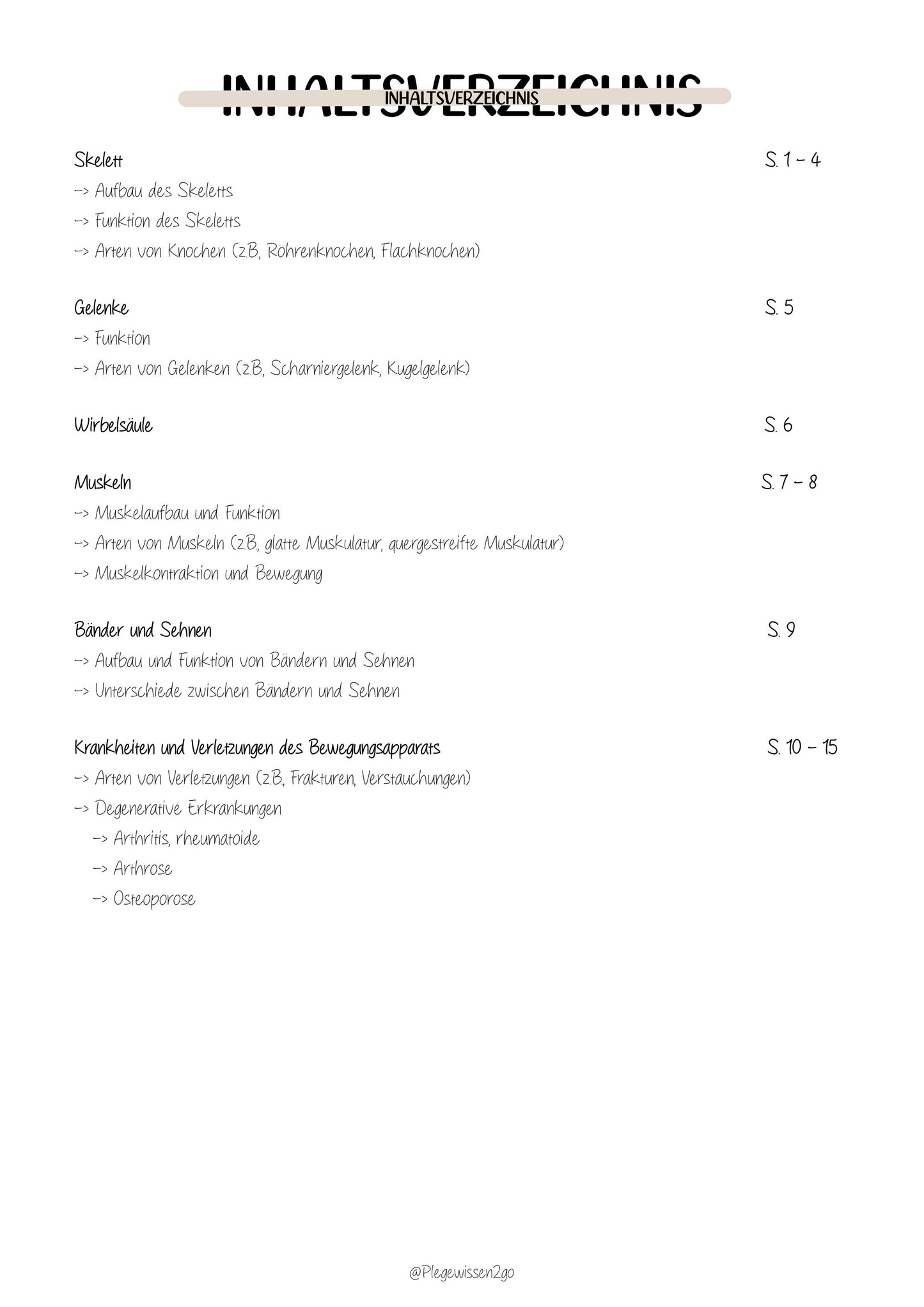 Der Bewegungsapparat