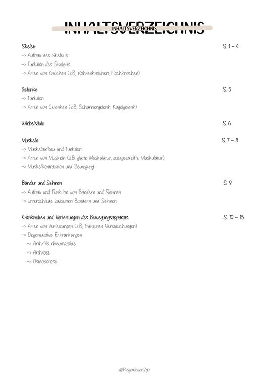 Der Bewegungsapparat