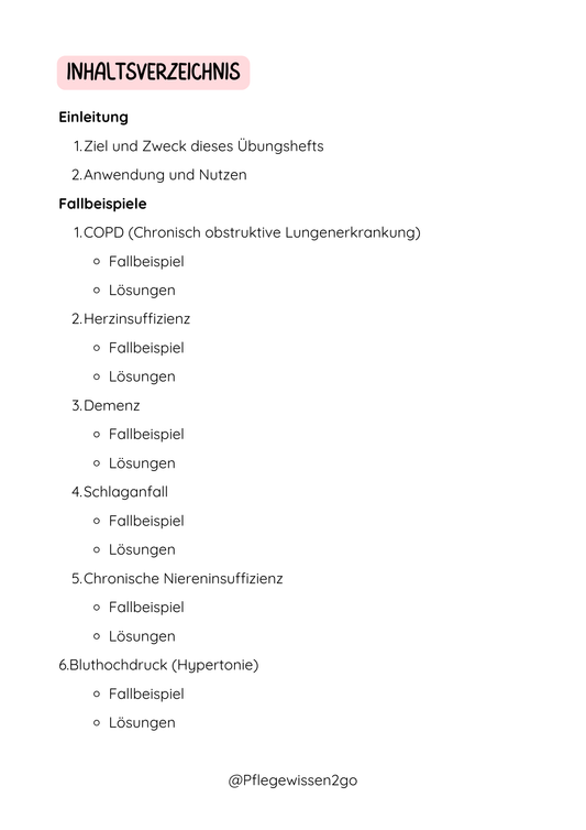 Fallbeispiele Pflege