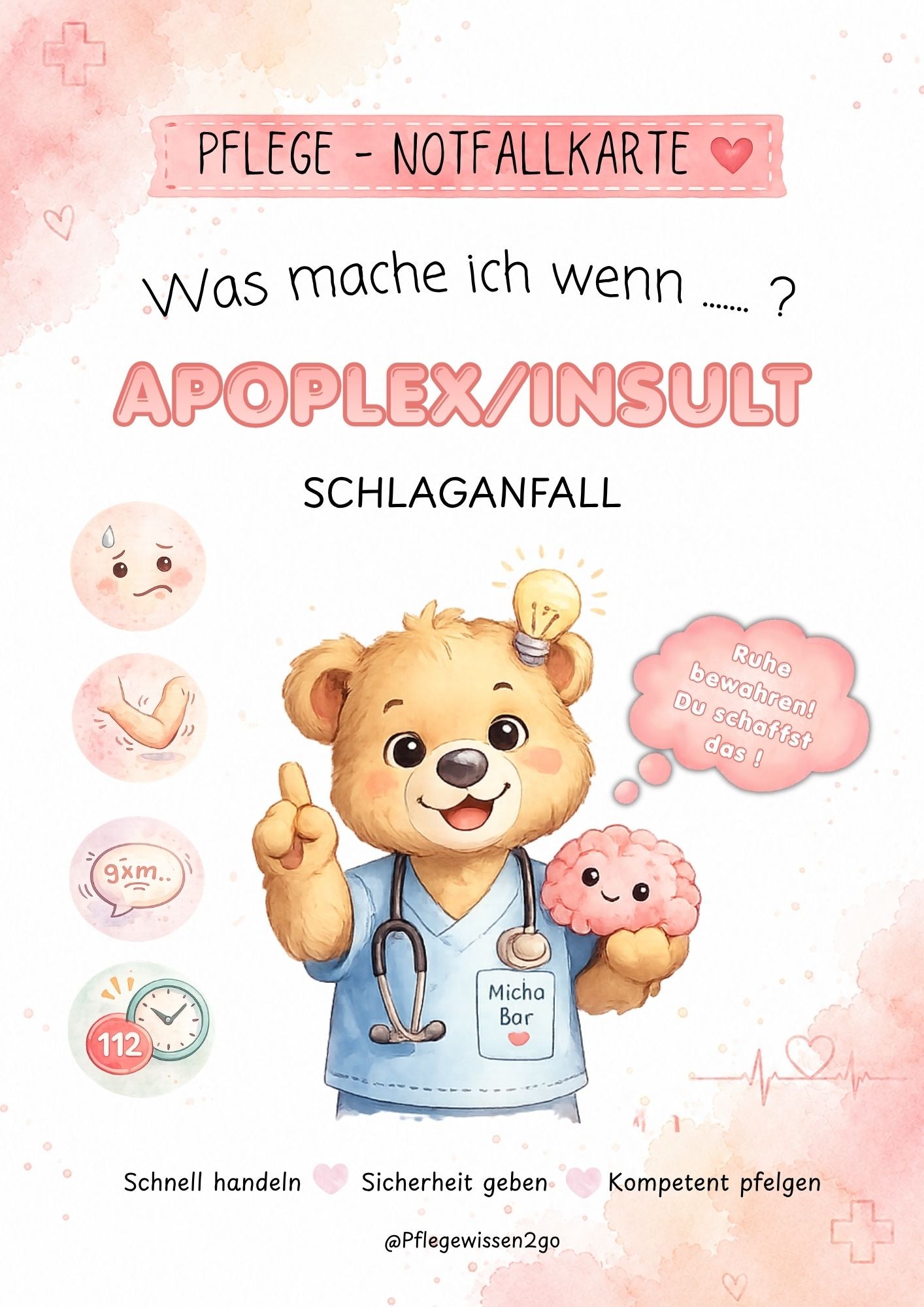 Was mache ich wenn…? Schlaganfall