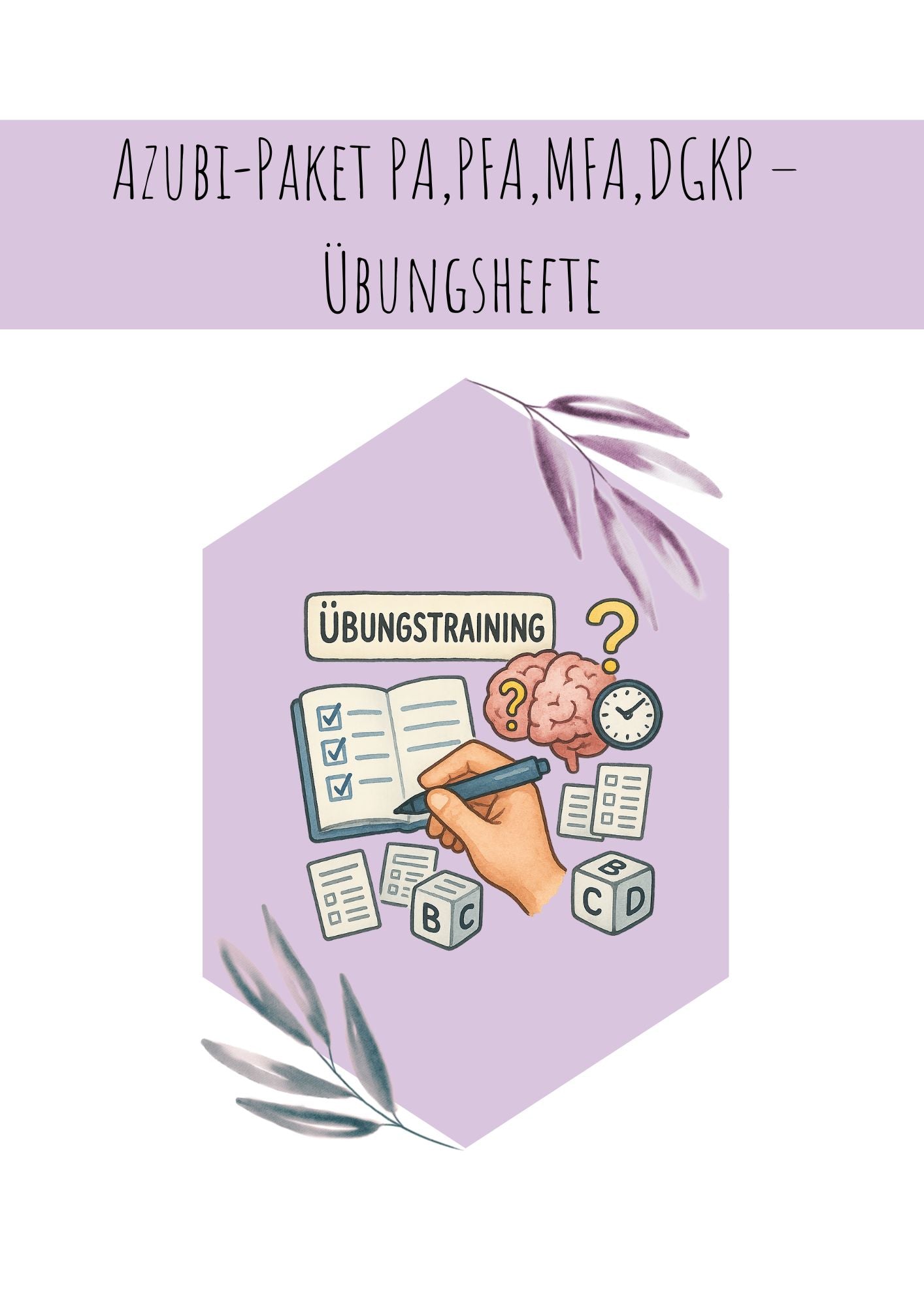 Azubi-Paket PA,PFA,MFA,DGKP – Übungshefte