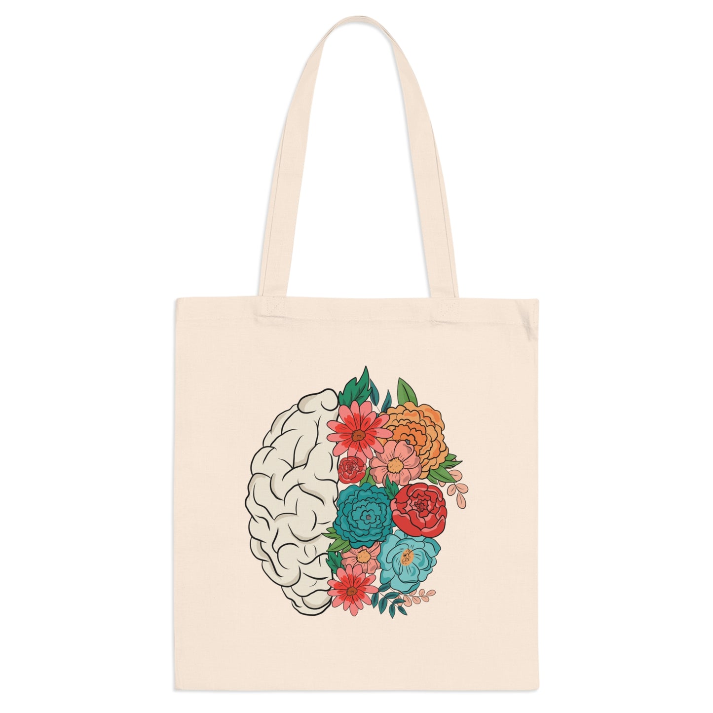 Stofftasche Flower Brain