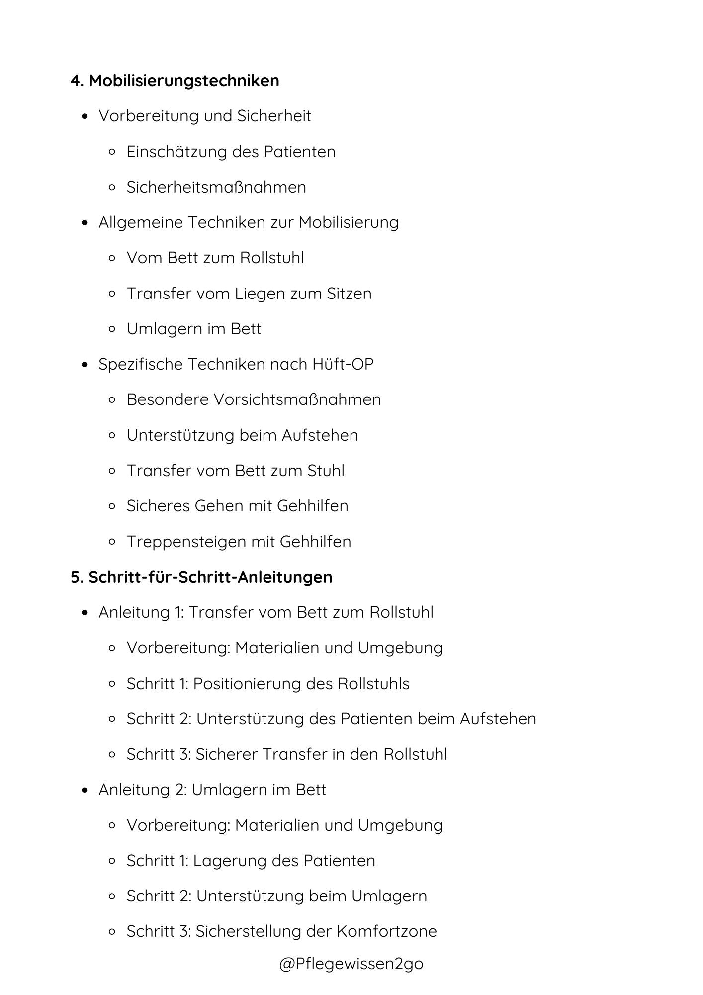 Kinästhetik und Mobilisierung