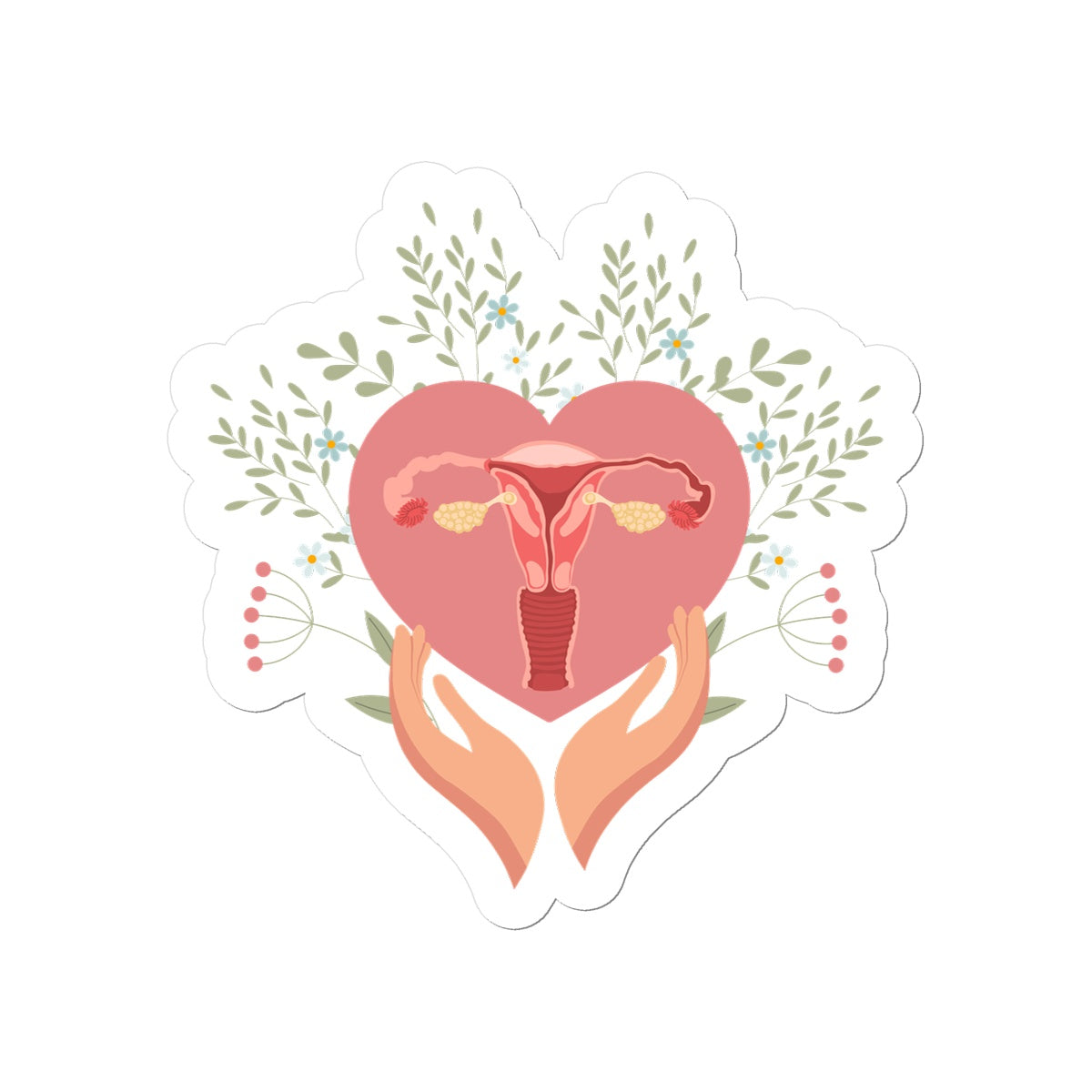 Sticker Mutter Natur Uterus